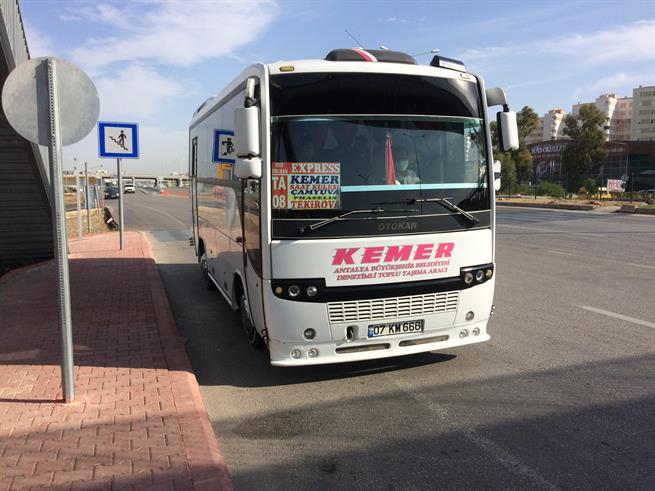 Автобус Анталья-Кемер