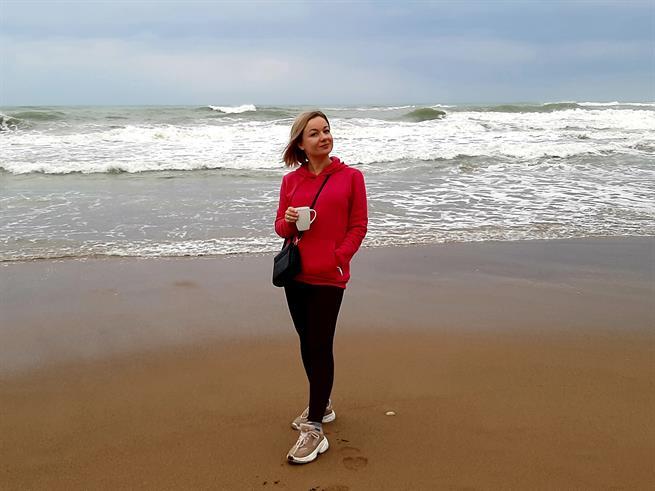 Море зимой в Турции