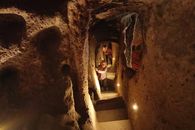 Подземный город Каймаклы в Каппадокии